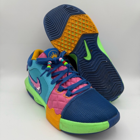 Men’s Nike LeBron Witness 8 l Promise School Athletic Basketball Sneakers Size 9 - Picture 1 of 7
